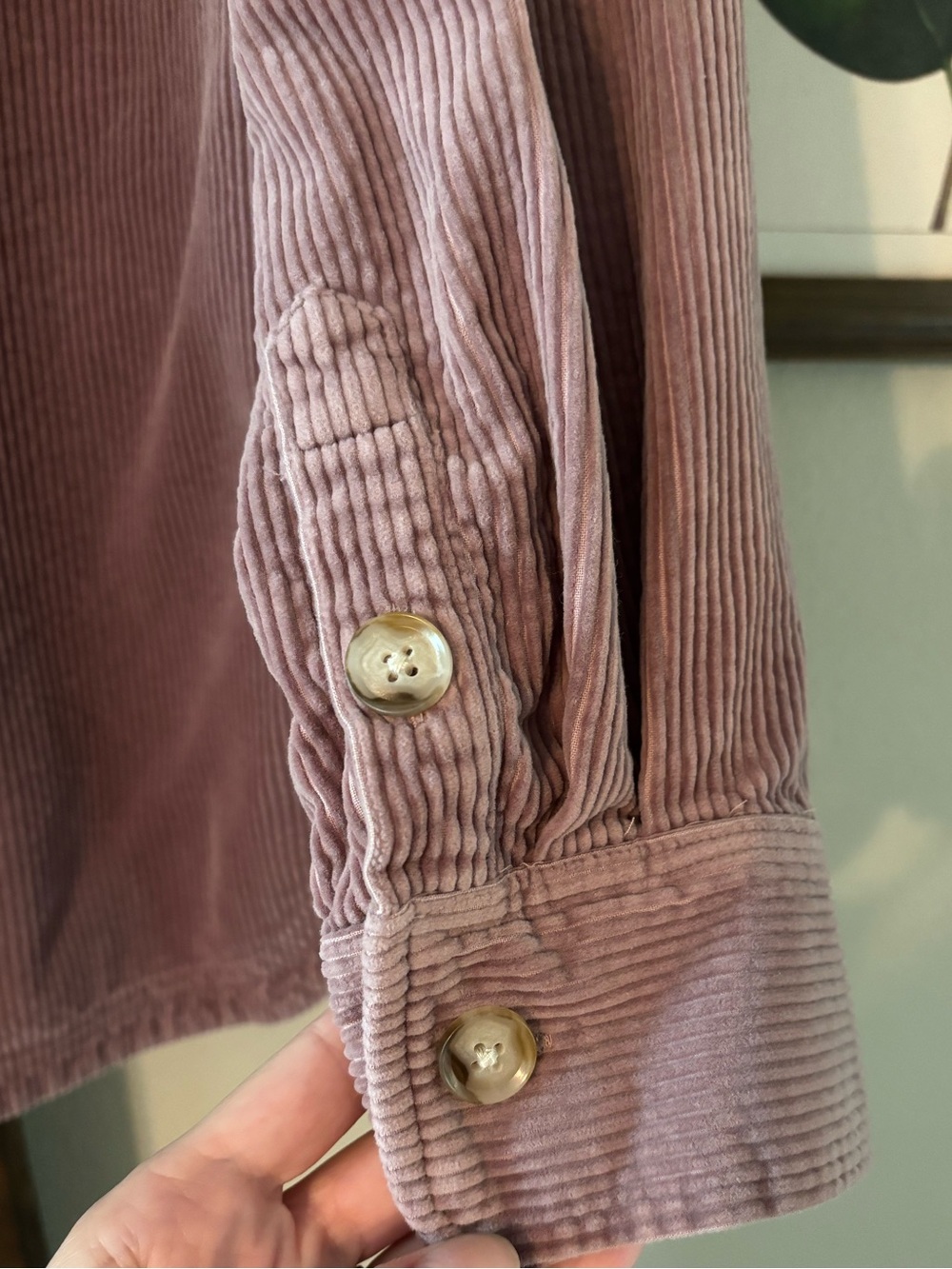 Madewell Corduroy Kentwood Oversized Shirt Jacket in Pale Thistle size M - Picture 12 of 12